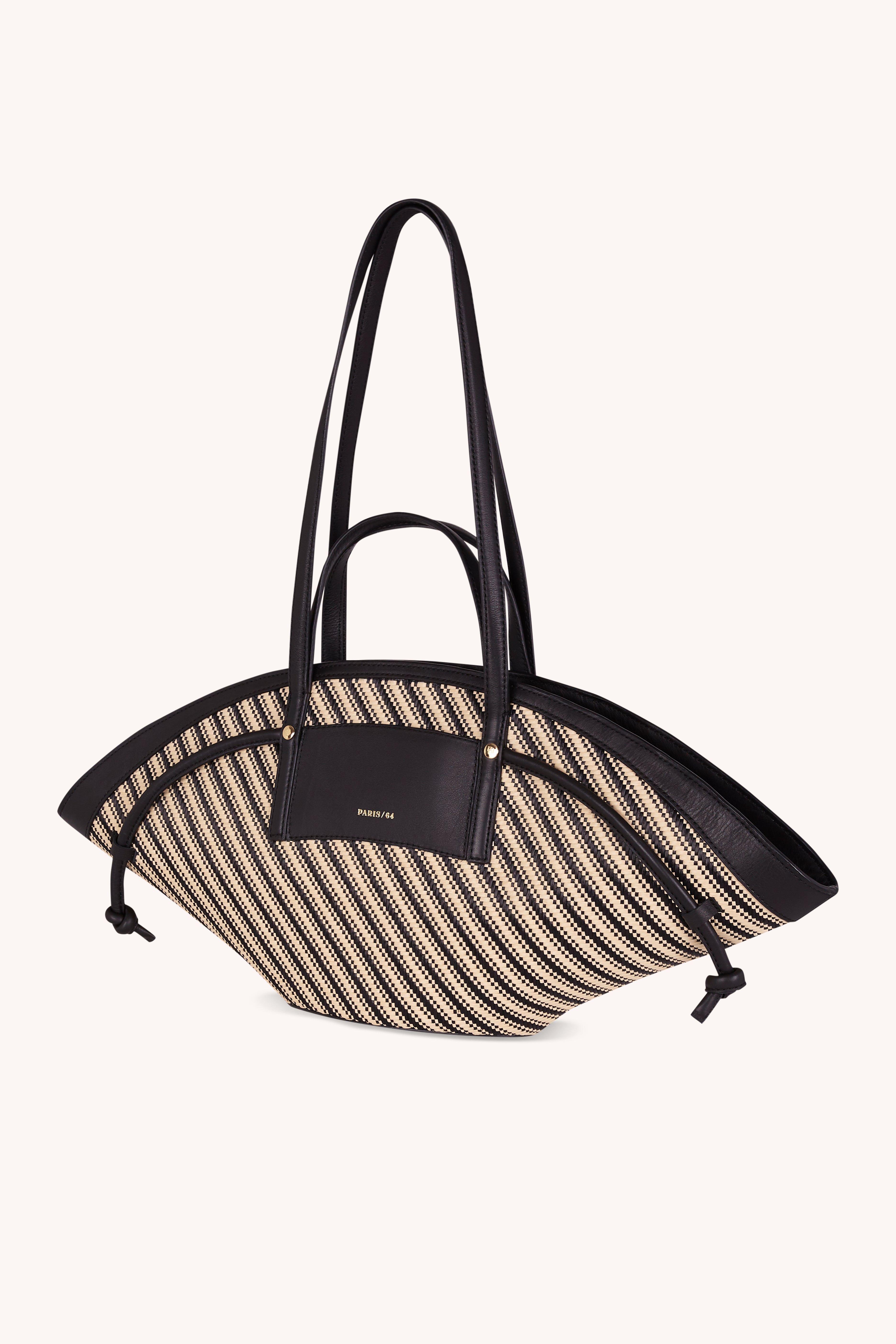 RIVIERE STRIPES BLACK BASKET