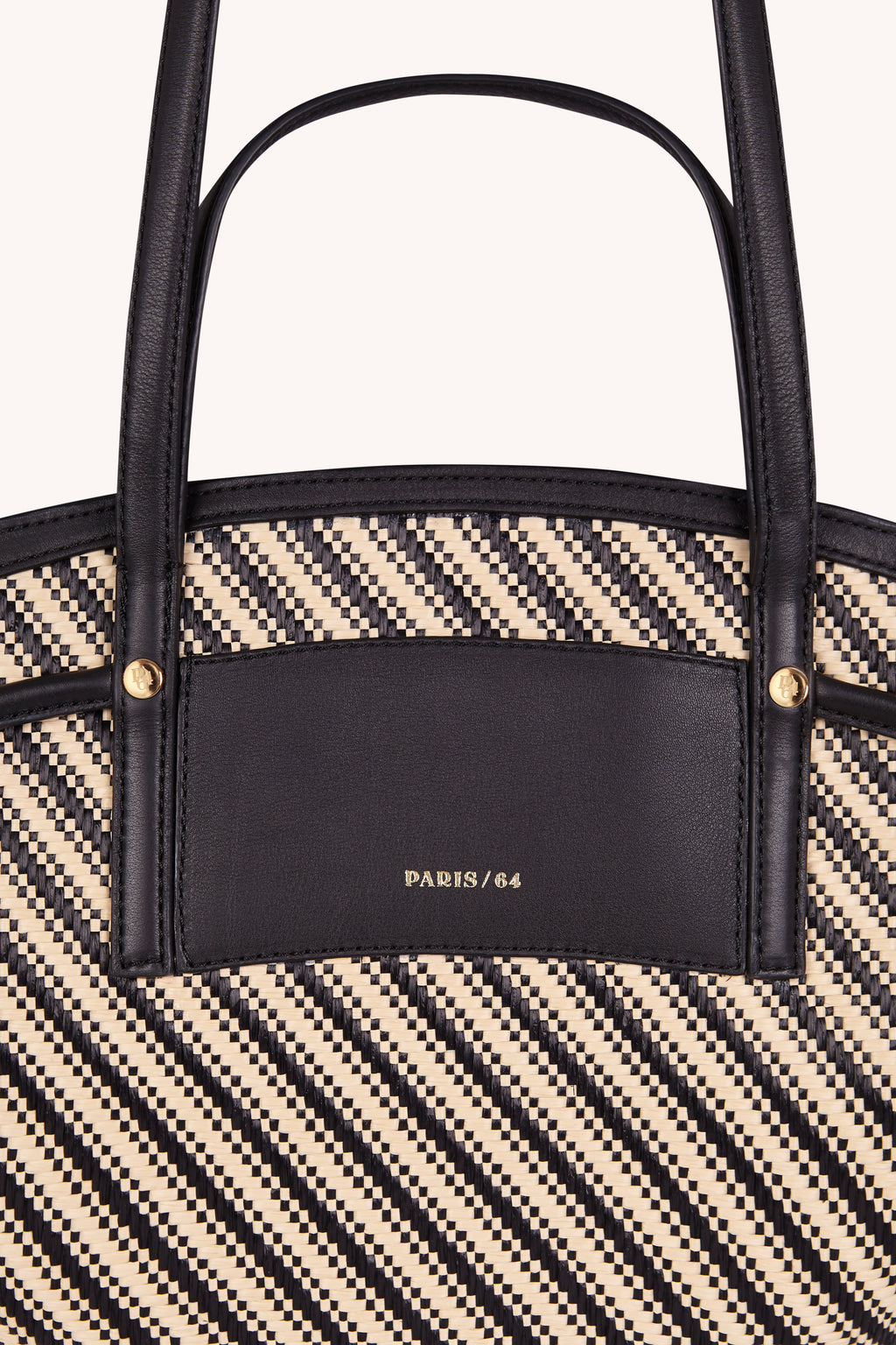 RIVIERE STRIPES BLACK BASKET