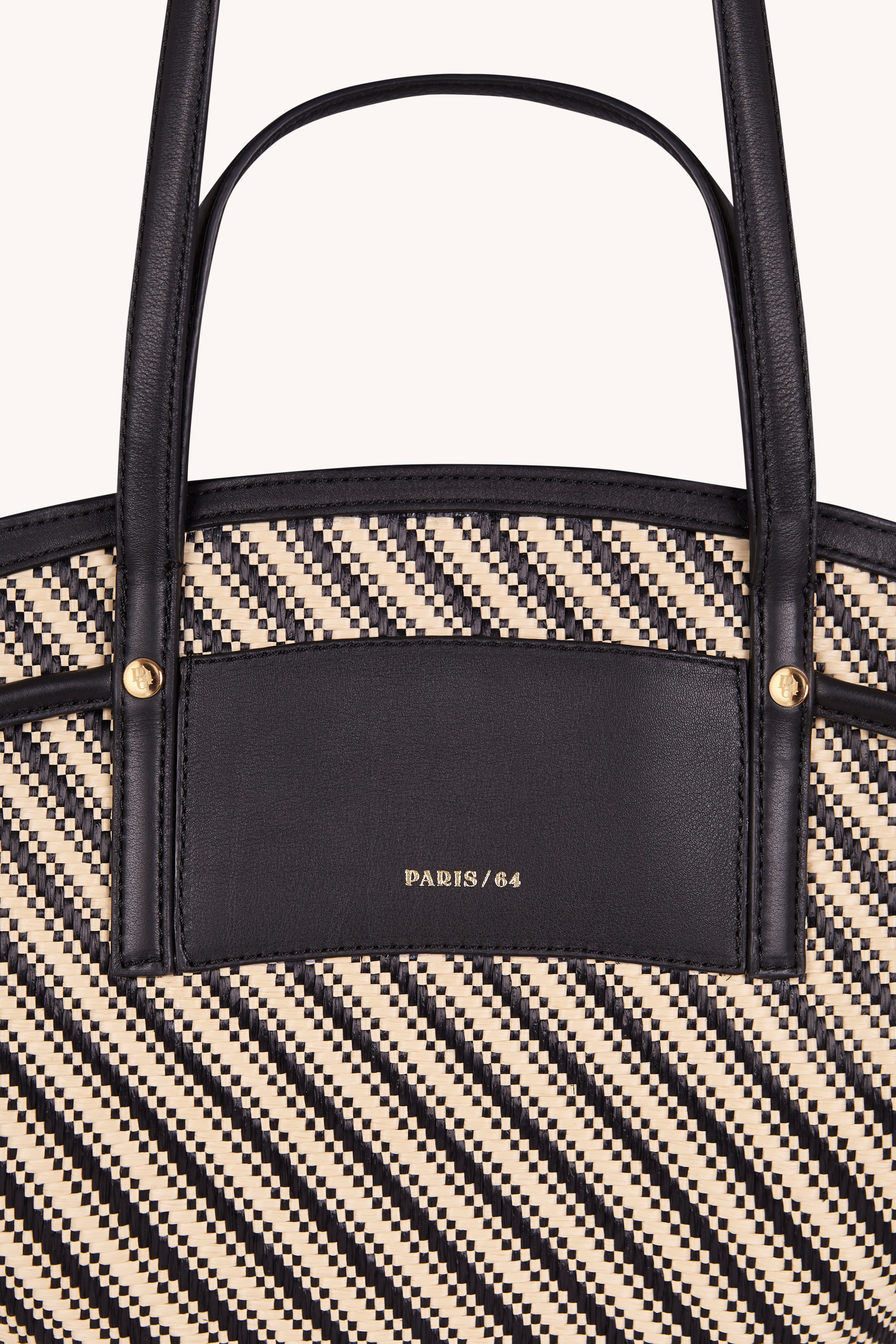 RIVIERE STRIPES BLACK BASKET